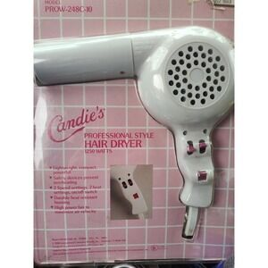 Candie's Vintage 1988 Pro Dryer NIP White Pink Prop